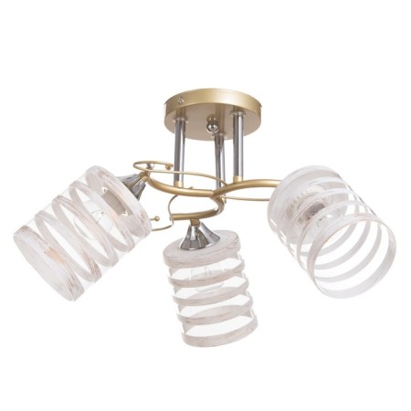 MIA chandelier 3x60W E27 gold, chrome 46x46x28cm