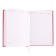 Deliciper of Leduced A5, 160 sheets of Nebraska, perforation of corners, red