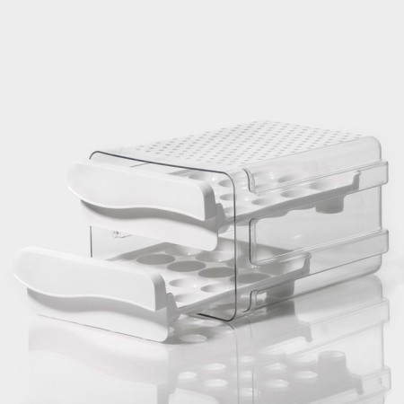Container for storage of ovice shares, 40 cells, 27 × 22 × 16 cm, white color-2