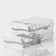 Container for storage of ovice shares, 40 cells, 27 × 22 × 16 cm, white color