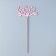 Topper wooden "beloved daughter" pink 13x8 cm