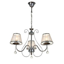 Chandelier 2425/3 E27 40W chrome 52x52x32-60 cm Bayerlux