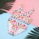 Children's swimsuit KAFTAN "Flowers", height 134 cm, pink