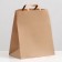 Craft package without print 32 x 20 x 37 cm, flat handle, set 3 pcs
