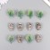 Decor for creativity "spruce branches and cones" set of 12 pcs 4x2x2; 4.5x3x3 cm