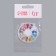 Decorative elements, rhinestones "drop", voluminous, 12 cells, multi -colored