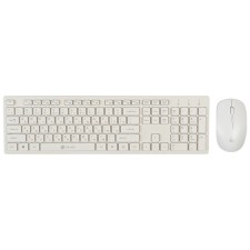 Клавиатура мышь Oklick 240M клав:белый мышь:белый USB беспроводная slim Multimedia