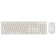Keyboard mouse Oklick 240m Claw: White Mouse: White USB wireless Slim multimedia