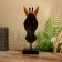 Mask "Zebra" on a stand, Albezia 40 cm