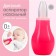 Children's nasal aspirator, with a cap, pink color