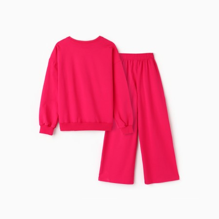 Female set (sweatshirt/pants), fuchsia color, size 42-10