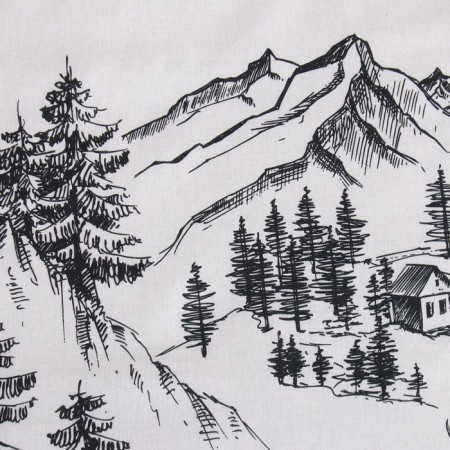 Ethel Belief Ethel Winter Landscape 200x217 cm, 220x240 cm, 50x70 cm -2 pcs, Poplin-4