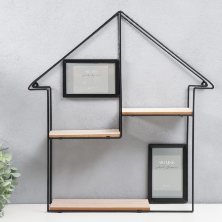 Photo frame-collage with shelf (2 photos) 10x15 cm