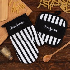 Bon Appetit kitchen set of 17*17 cm, mittens-seging 26*16 cm, 100% p/e
