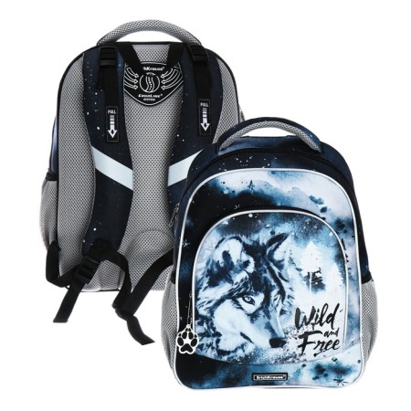 School backpack Erich Krause Ergoline 15l, 39 x 28 x 14 cm, ergonomic back, Timber Wolf 60100