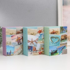 Фотоальбом на 100 фото 10х15 см "Морское побережье" МИКС 5,5х12,5х16,5 см