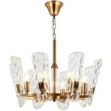 Люстра подвесная Darling 8xE14 40Вт, размер 60x60x58-150 см, цвет бронза