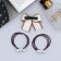 Hair set "Esther" (2 elastic bands, 1 clamp 4 cm) glamor, mix