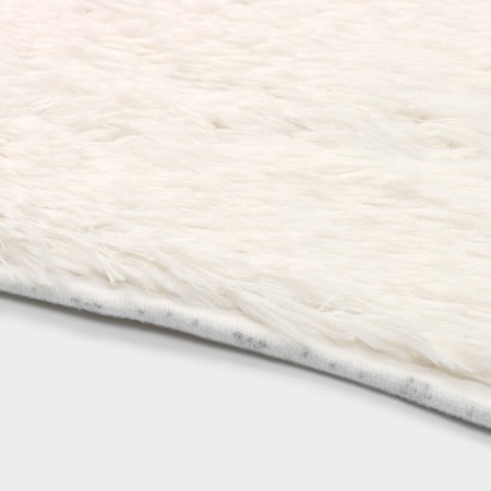 Fluffy Dolyana mat, 49 × 79 cm, white color-3