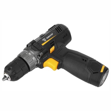 Drill-shuruvumvelability DEKO GCD12DU3, 12 V, 32 nm, 1500 rpm, 1 x 1.5 Ah-1