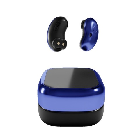 Headphones More Choice BW22S, TWS, wireless, vacuum, BT 5.1, 200mach, microphone, blue-3