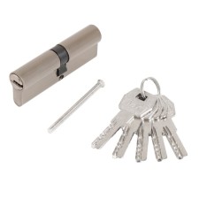 The cylinder mechanism standard Max, 90 mm (45x45), 5 keys, type key/key, matte nickel