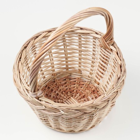 Basket "Berry Bully", No. 1, Dodno = 12 cm, Dopt = 20 cm, h = 12/25 cm, manual weaving, vine-3
