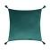 Decorative pillowcase with brushes Ethel color green, 45x45 cm, polyester, velor