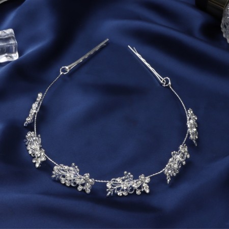 Hair accessory "Judy" Butterflies Vetochka, 26 cm, silver
