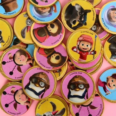 Chocolate coins "Masha and the Bear", 150 g-2