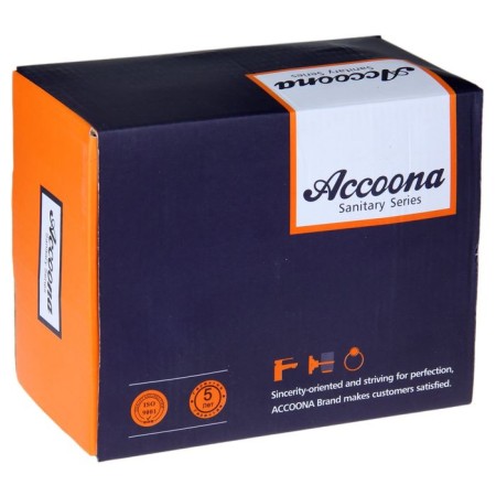 Accoona A9090 shell mixer, single -leaf, waterfall, glass, chromium-2