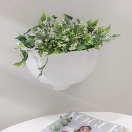 Kashpo wall "Angara", 2.6 l, white color