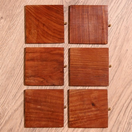 Hot stands (set 6 pcs) 11x11x10 cm, tree shisham-4