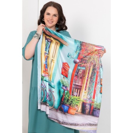 Women's scarf, size 90x90 cm-1