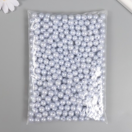 A set of beads "Pearls" d 10 mm, 250 grams, light gray-2