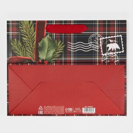 Laminated horizontal package "inspired in winter", MS 18 x 23 x 10 cm, New Year-6