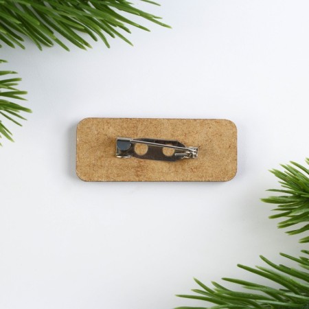 New Year's icon "Rejoice loved ones", 4 x 1.5 cm-3