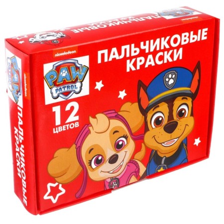 Finger paints 12 colors of 20 ml "Sky and Gonchik", puppy patrol-2