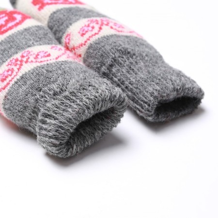 Women's mittens, gray color, size 20-22-2