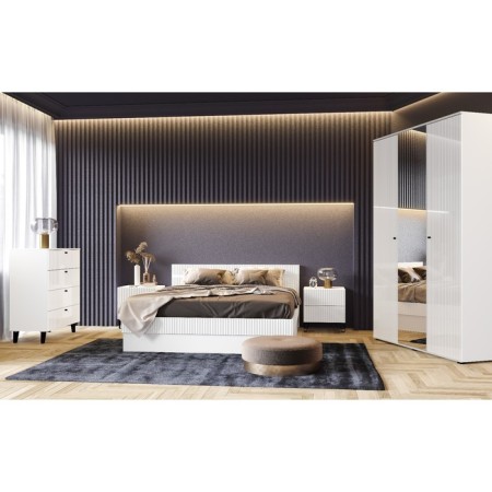 Tumbling bedside Olivia, 500x442x530, white/white glossy-2