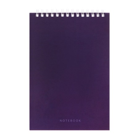 Notepad A5, 80 sheets in a cage, on the crest "blue", a solid substrate, cover coated cardboard, block 60g/m2