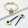 Gum and hair hairpins AvoCado Makes EVERYTHING BETER, set