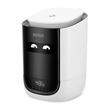 Air humidifier KT-2877-2, ultrasound, 25 watts, 4.6 l, 30 m2, black and white