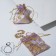 Gift bag "Golden roses", 7 × 9, purple color