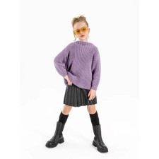 Sweater for the girl Knit Soft, height 128 cm, purple color