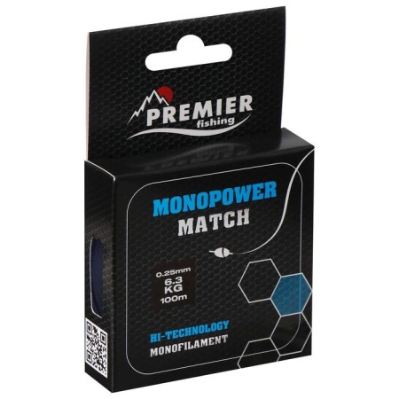 Premier Fishing Monopower Match, diameter 0.25 mm, test 6.3 kg, 100 m, blue-1