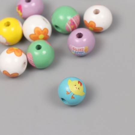 Beads for creativity tree "Easter" set of 10 pcs 1.6x1.6x1.6 cm-2