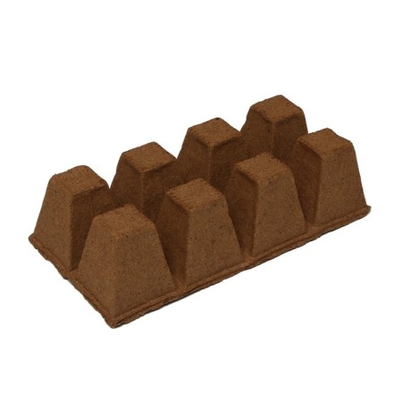 Peat cassette, 8 cells of 250 ml, 7 × 7 cm-1