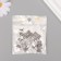 Decor Metal for creativity "Butting 100 $" silver 8178 2x1.2 cm