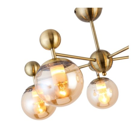 Ceiling EVOLUCE lamp. Sle106302-05. Pechio. 5x60 watts, E27, 63x63x34 cm, bronze color-8